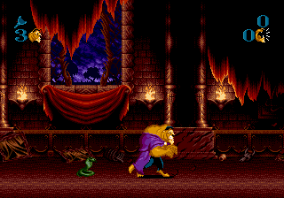Beauty and the Beast - Roar of the Beast (USA) In game screenshot